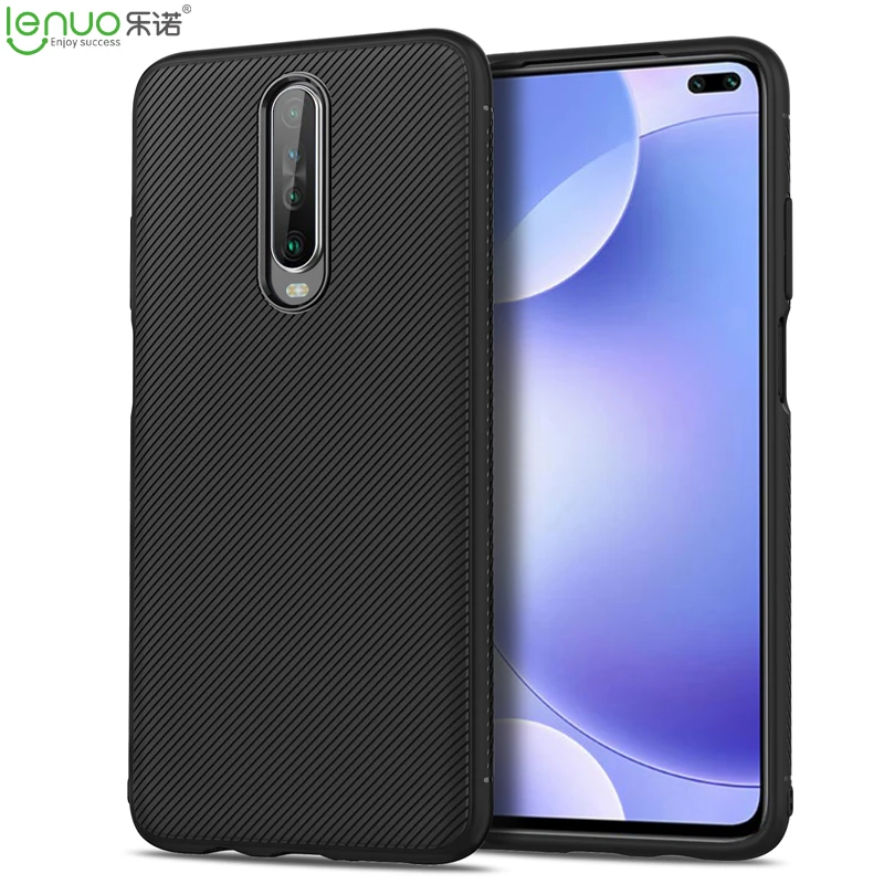 Для Xiaomi Redmi K30 5G чехол силиконовый тонкий нескользящий из углеродного волокна