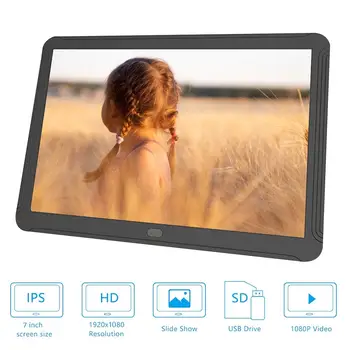 

7 Inch Screen LED Backlight HD 1080 Digital Photo Frame Electronic Album Picture Music Movie Full Function Good Gift