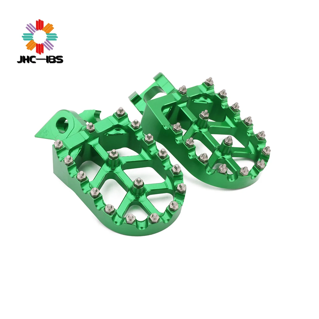 

Motorcycle Aluminum Foot Pegs Footpeg Pedals FootRest For KAWASAKI KX125 KX250 KX 125 250 1997-2001 KX500 1988-1990 Dirt Bike