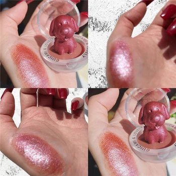 

Glitter Highlighter Holographic Makeup Palette Shimmer Bronzer Face Highlight Eyeshadow Cosmetics Illuminator