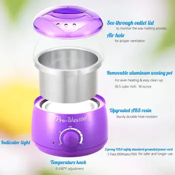 

Hard Waxing Kits Heating Machines Warmer Mini DIY Wax Heater Machine for Eyebrow Facial Body Brazilian Waxing Hair Removal Tools