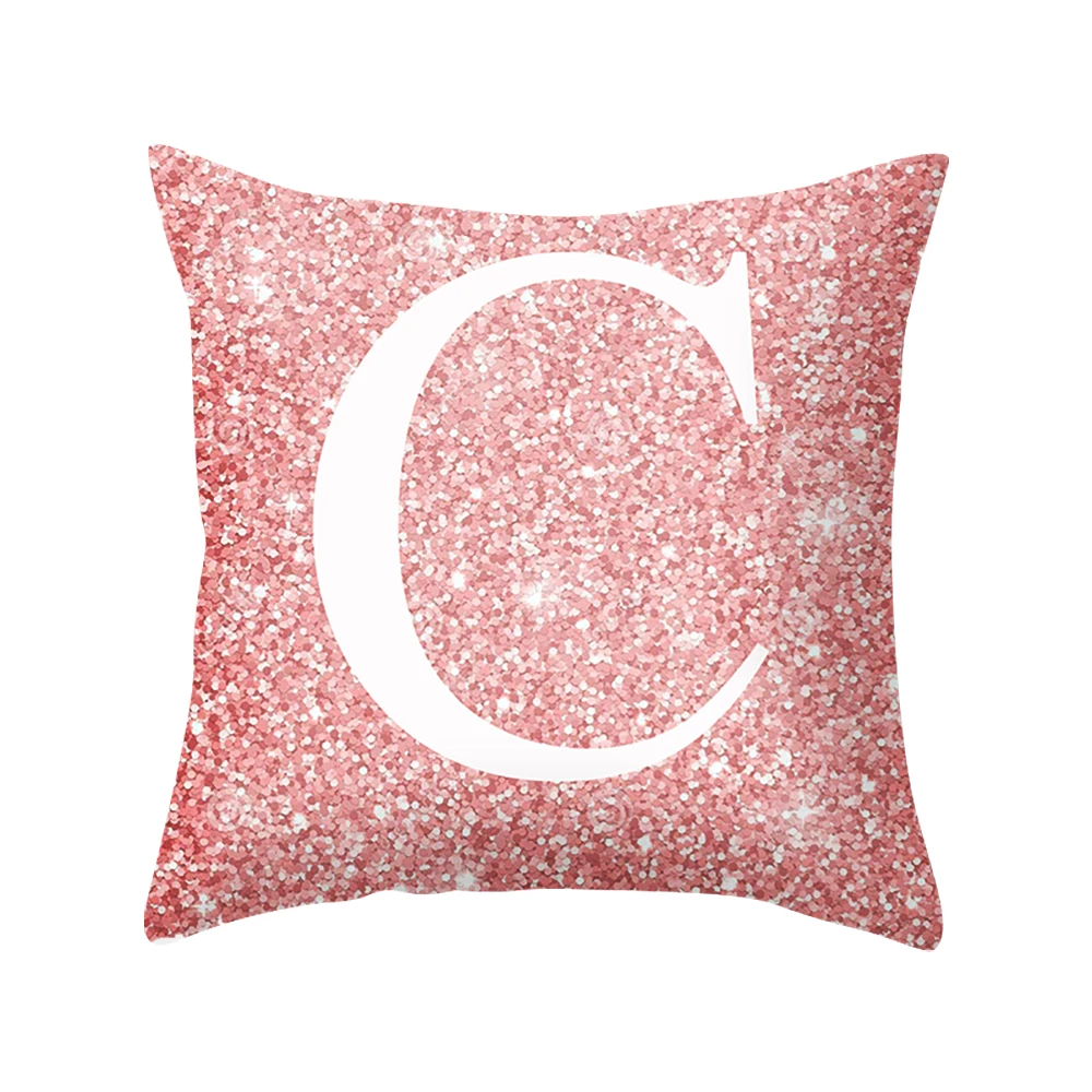 pink 45x45cm Современные Простые Декоративные наволочки, принт, наволочки из полиэстера, наволочки для дома, вечерние, для отеля, текстиль, 45 см* 45 см - Цвет: pink 45x45cm