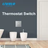Livolo-termostato estándar UK Interruptor de Control de temperatura, termostato de calefacción de suelo, pantalla de temperatura, dispositivo de calefacción ► Foto 2/6