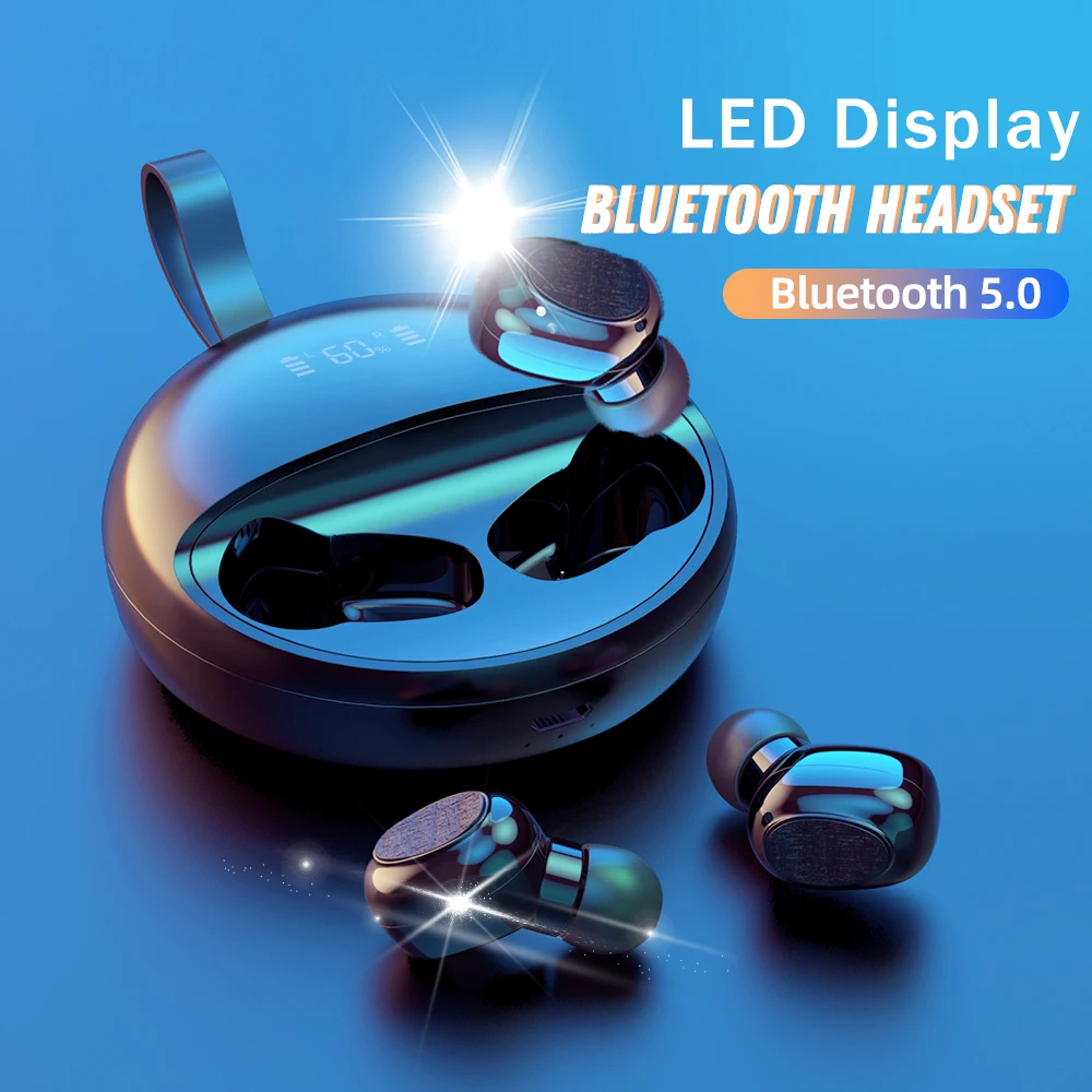 Беспроводные Bluetooth наушники с вращением на 360 градусов Hifi стерео TWS 5 0 настоящая