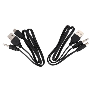 

USB 2.0 to Mini A Male 3.5mm Jack Plug o Data Cable 45cm 2 Pcs