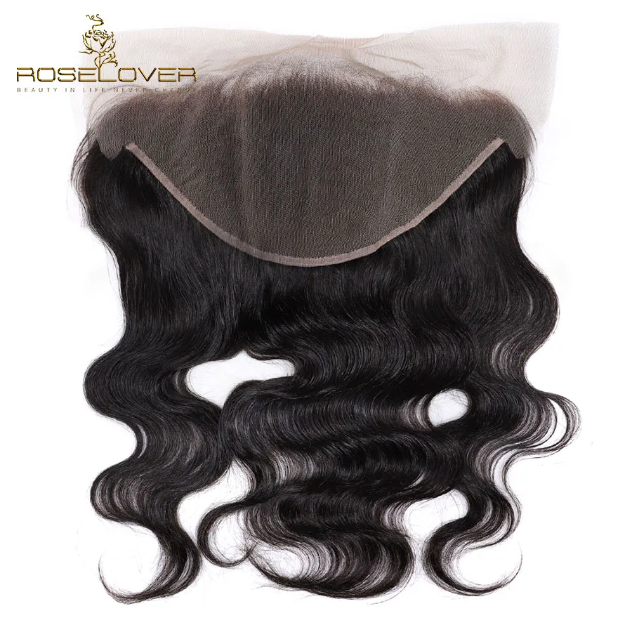 

13*6 Lace Frontal Closure Body Wave Brazilian Remy Human Hair Frontal Swiss Lace Frontal Bleached Knots Natural Hairline