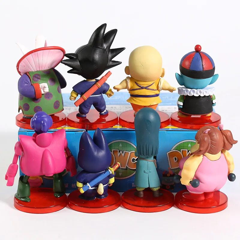 Dragon Ball Super WCF DWC Goku Gohan Bulma Krillin Kaio Bubbles Ox-King Chichi Pilaf Shu Mai ПВХ Фигурки игрушки 8 шт./компл