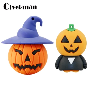 

Cartoon Pumpkin Monster USB Flash Drive 128GB USB Memory Stick 256GB Pen Drive 4GB 8GB 16GB 32GB 64GB Pendrives Halloween Gifts