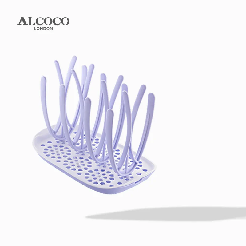 

The United Kingdom Alcoco Bottle Drying Rack Drying Rack Convenient Water Draining Drying Rack Dry Naturally Dustproof Baby Feed
