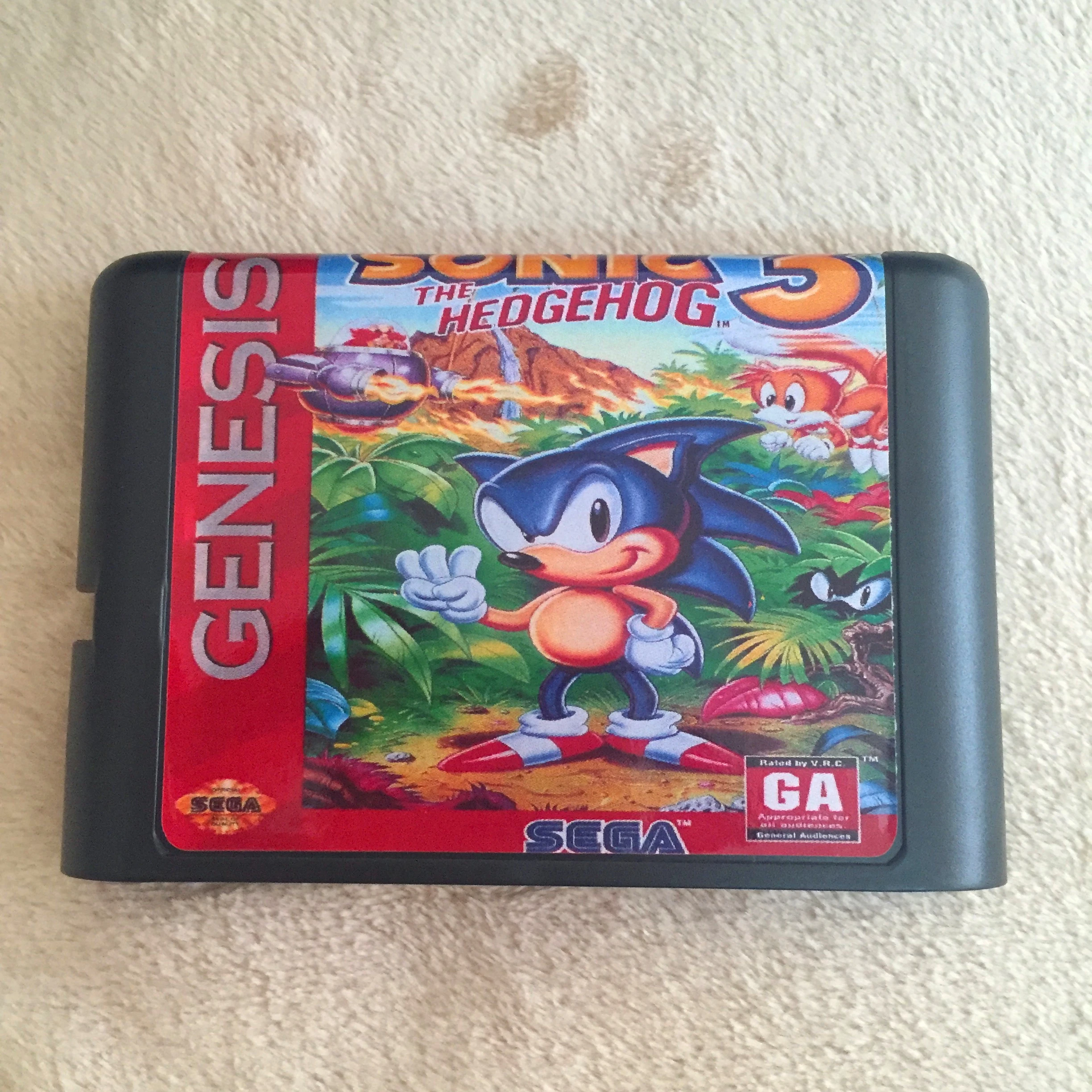 

Sonic The Hedgehog 3 16 bit MD Game Card For Sega Mega Drive For Genesis