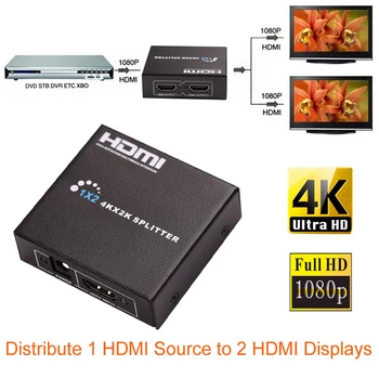 

1x2 4kx2k Bi Direction HDMI Splitter Audio Video Switch Switcher Converter Adapter HDCP 3D for PS3 XBOX DVD TV Projectors