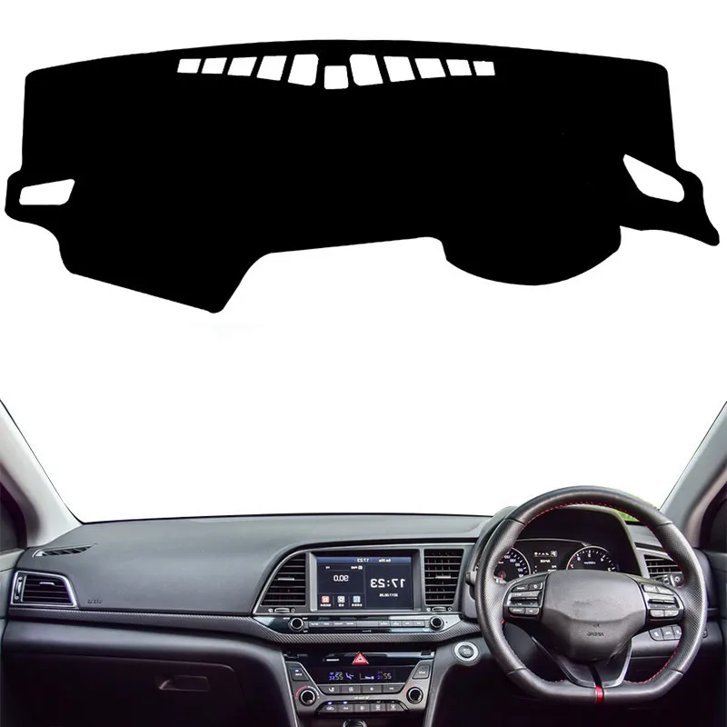 

For Hyundai Elantra Avante 2016 2017 2018 Dashboard Cover Mat Pad Dash Sun Shade Instrument Coves Carpet Car Styling Accessories