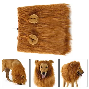 

Animal Pet Costume Lion Wigs Mane Hair Scarf Party Fancy Dress Clothes Dog Costume Festival Party Fancy Dress For Dog