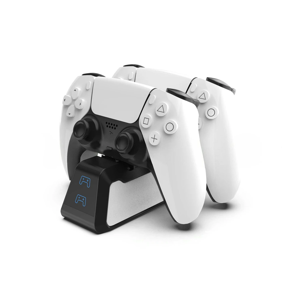 The fast charger with portable dual port game controller for ps5 game