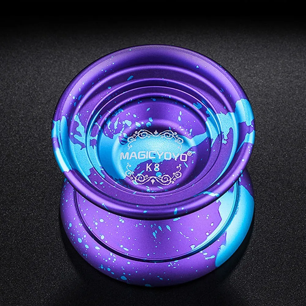 MAGICYOYO K8 полированный алюминиевый сплав Профессиональный Йо-Йо мяч спин игрушка для детей