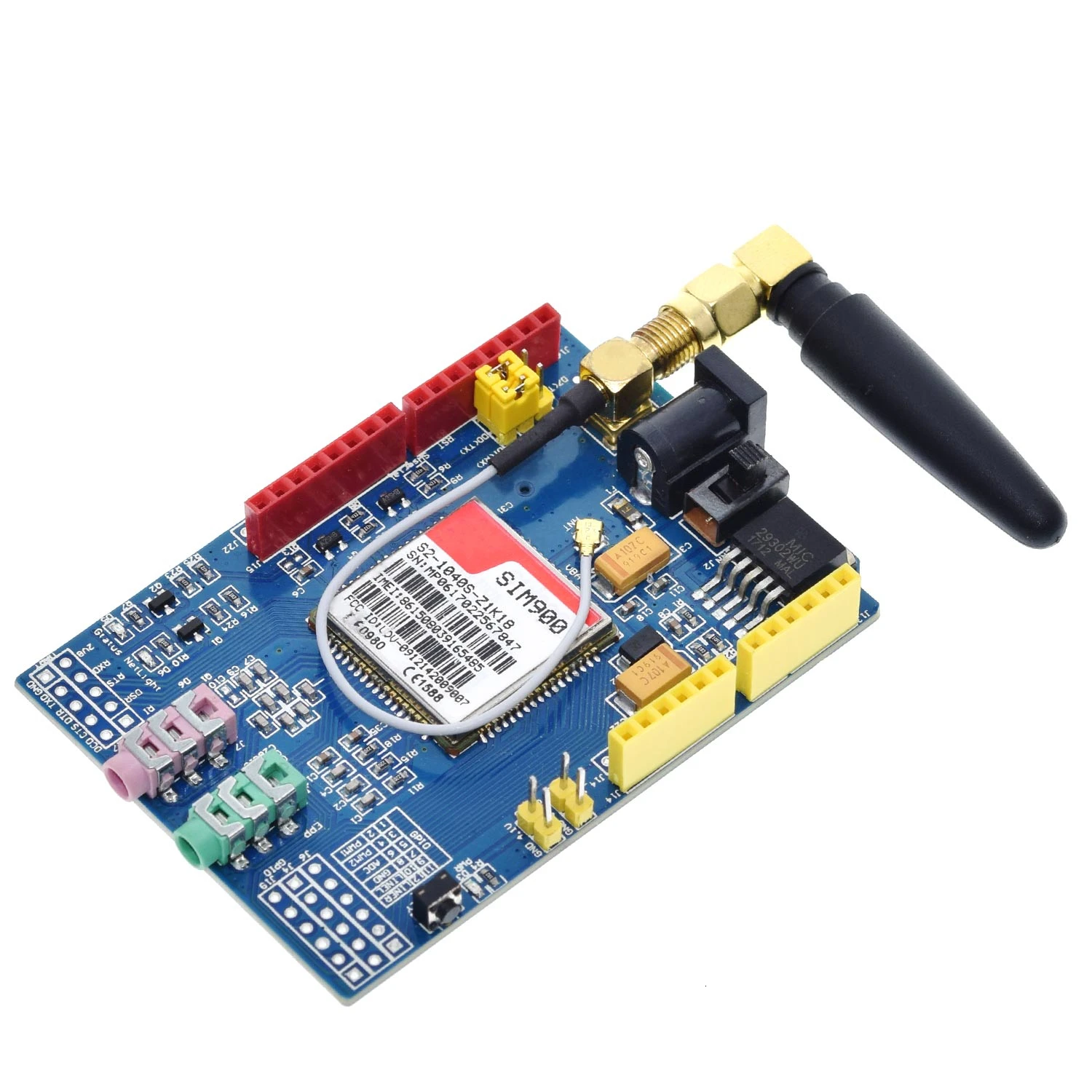 SIM900 850/900/1800/1900 МГц GPRS/GSM модуль макетной платы комплект для Arduino