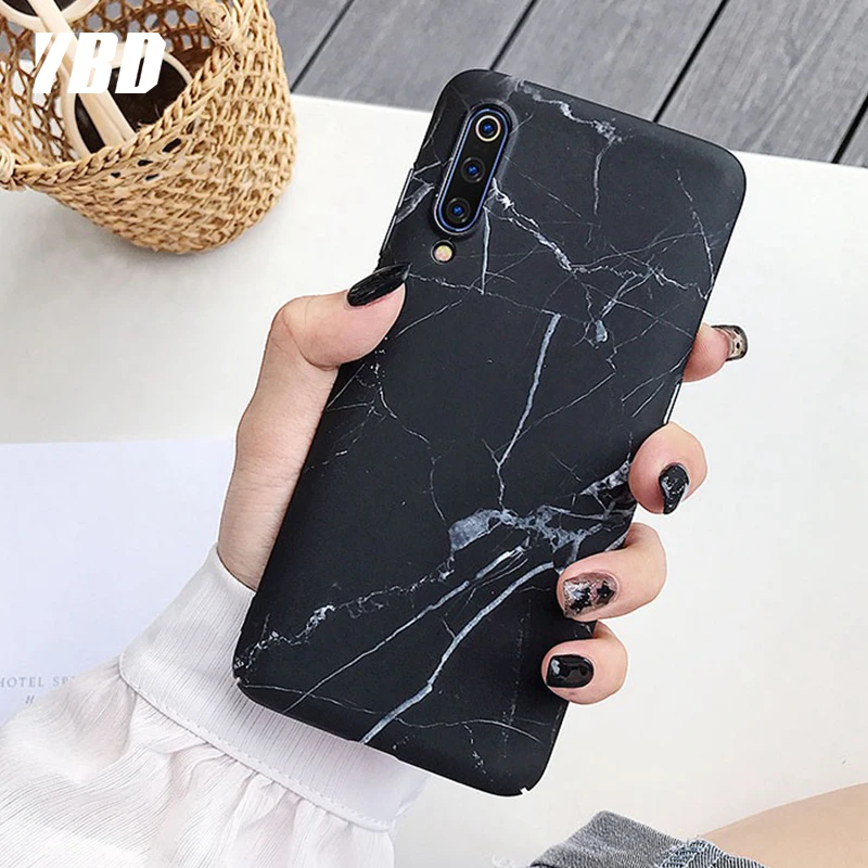 YBD мраморный узор PC чехол s для Xiao mi Red Note 7 8 pro модный жесткий Xiaomi 9 lite Coque Fundas |