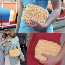 Сумка на плечо, сумка на молнии, забавная сумка-мессенджер, моментальная имитация, сумки-лапши для женщин,, bolsa feminina, sac, основная Женская сумка#40