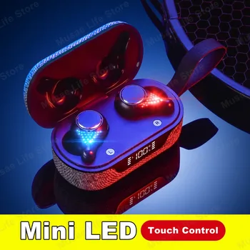 

TWS Bluetooth 5.0 Earphones Sports LED Display Waterproof Headphones Stereo Earbuds With Mic Wireless Bluetooth Headsets