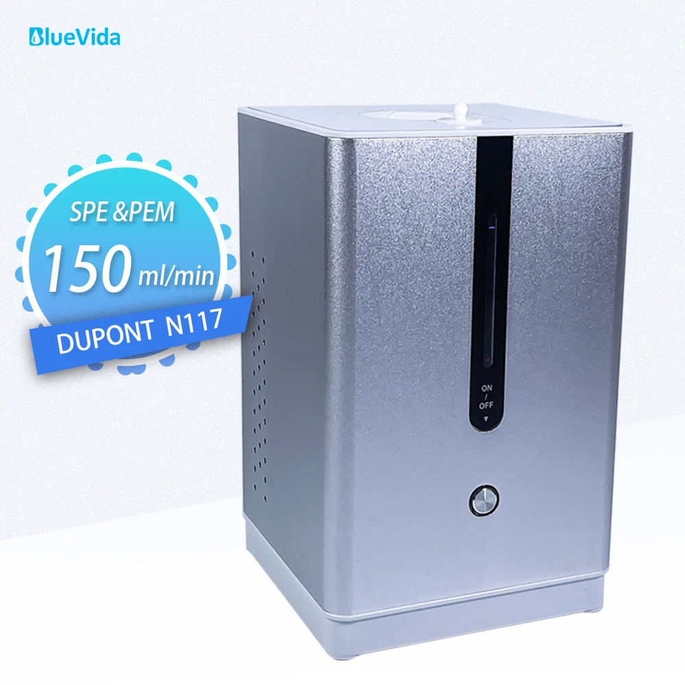 Bluevida 150ml/m Fast Making 99.99% High Purity Hydrogen Inhaler DuPont SPE/PEM Hydrogen Water Generator Both Drink & Breath H2