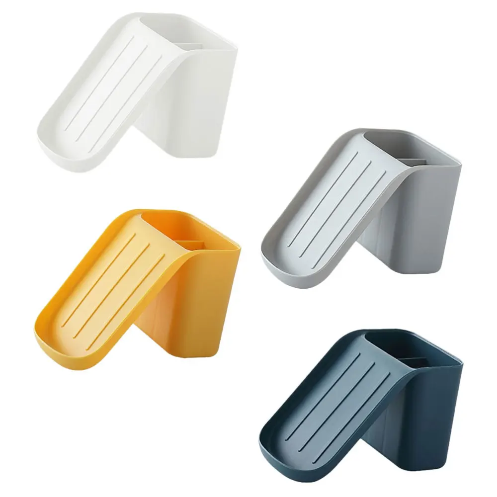 

4Pcs Multifunctional Storage Box Toothbrush Box Traceless Rack Hanging Rack