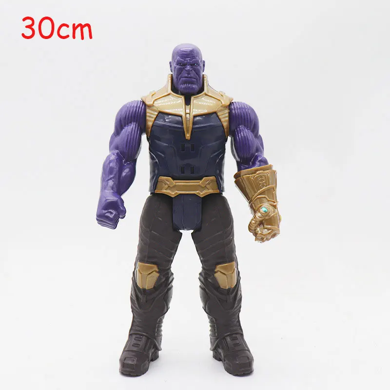 Thanos no box Marvel игрушки Мстители 4 фигурка супергероя Железный человек Халк Капитан Америка Тор человек паук Супермен модель игрушки - Цвет: Thanos no box