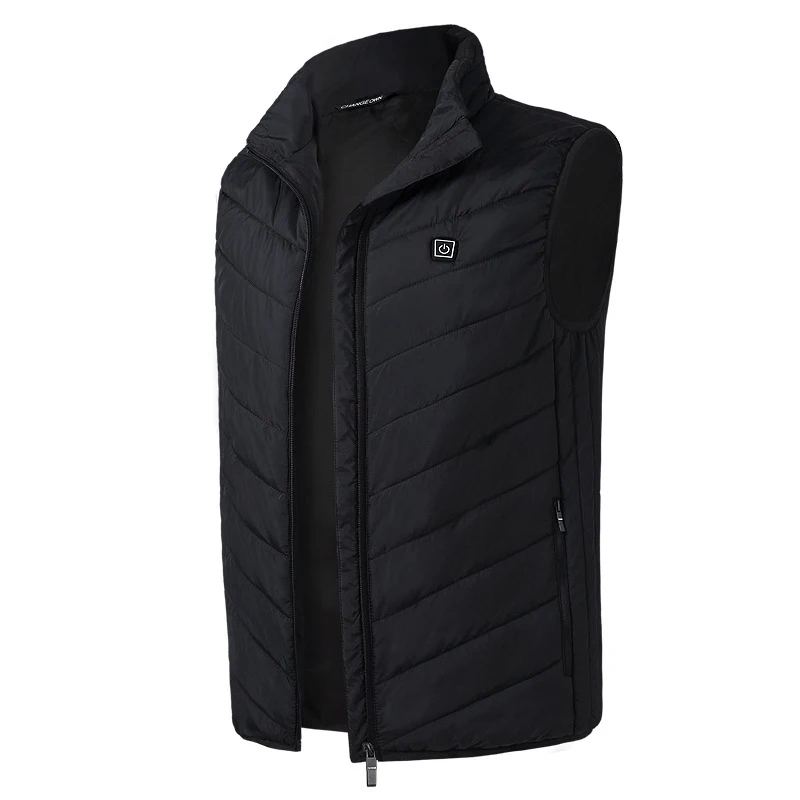 

Men USB Rechargeable Heating Vest Jacket For Cycling Winter Warmer Heated Coat