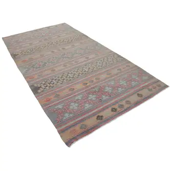 

160x300 Cm Beige Handmade Oriental Rug Rug-5x10 Ft