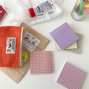 

Candy color check note book, post it notes, material, decoration, stickers, students' forget this message