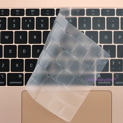 Couverture de clavier pour Macbook Air 13 M1 11 Pro 13 16 Touch Bar ID 15 17 12 Retina, peau de protection en Silicone TPU, EU A2179 A2337 A2338 