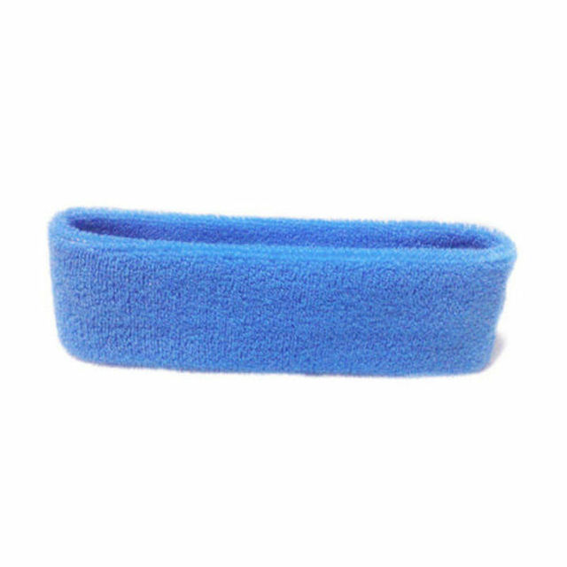 Cotton Sweatband Headband for Men Women Unisex Yoga Hairband Gym Stretch Head Bands Strong Elastic Fitness Basketball Band