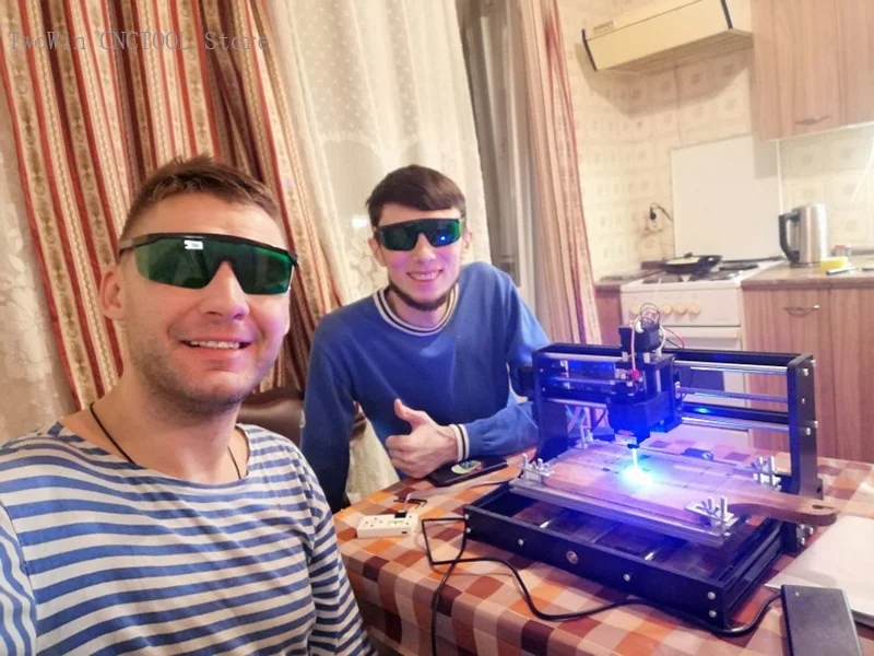 Лазерный гравер с ЧПУ 3018 Pro деревообрабатывающий фрезерный станок GRBL ER11 сделай