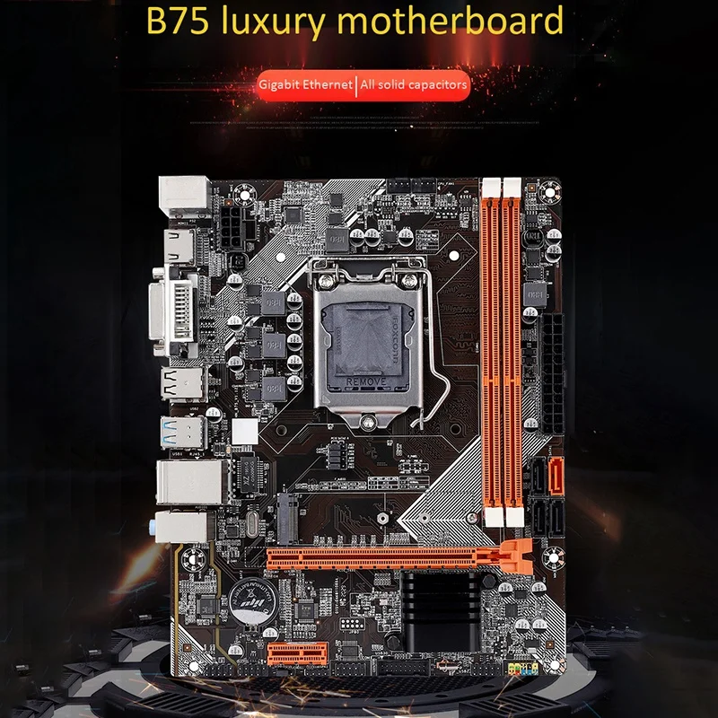 B75 Motherboard M-ATX Computer M.2 LGA1155 Support 2*8G DDR3 Dual Channel for i3 i5 i7 CPU | Компьютеры и офис