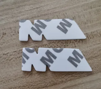 

2x New Metal Mpower M-TECH SPORT Side Wing Chrome Black Car Badge Emblem Auto Logo 3D Alloy Body Sticker 45mm x 15mm