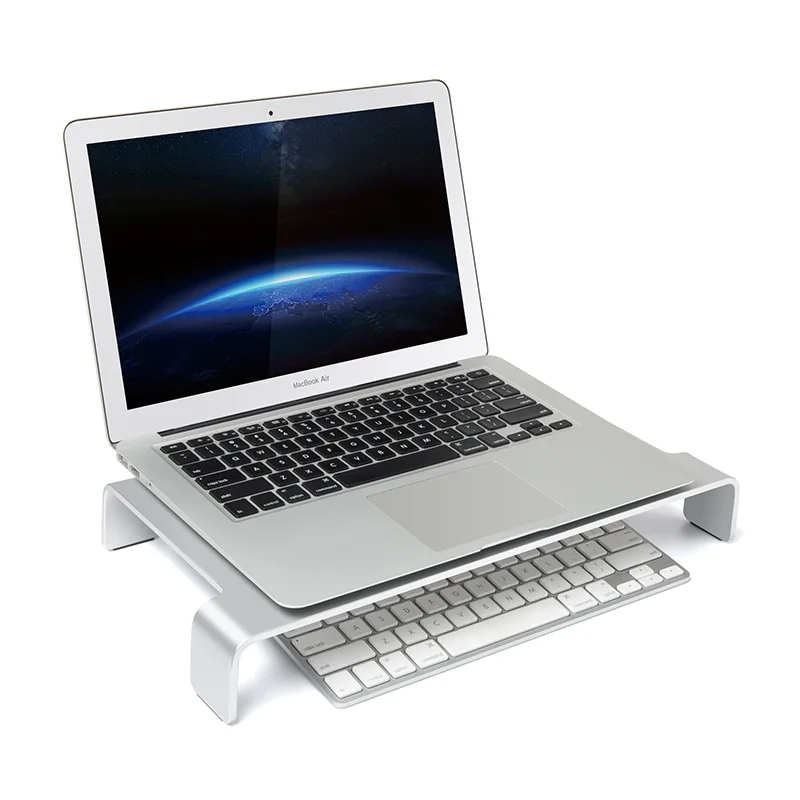 

UP Laptop Computer Extra High Desk-Top Display Storage Rack Office Desk Surface Panel Keyboard Aluminum Alloy Bracket