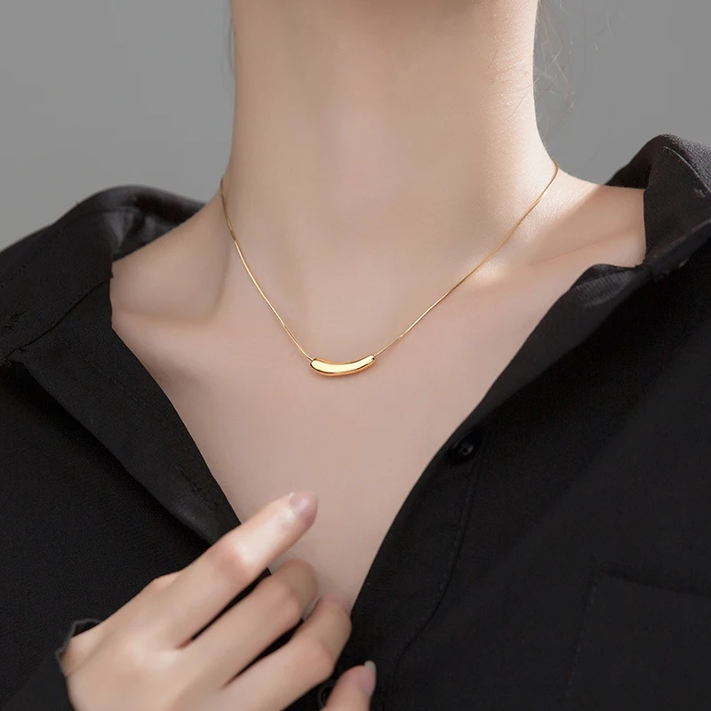 925 Stamp Sterling Silver Choker Jewelry High Quality Fashion Eggplant Shape Woman Necklace Party Gift | Украшения и аксессуары