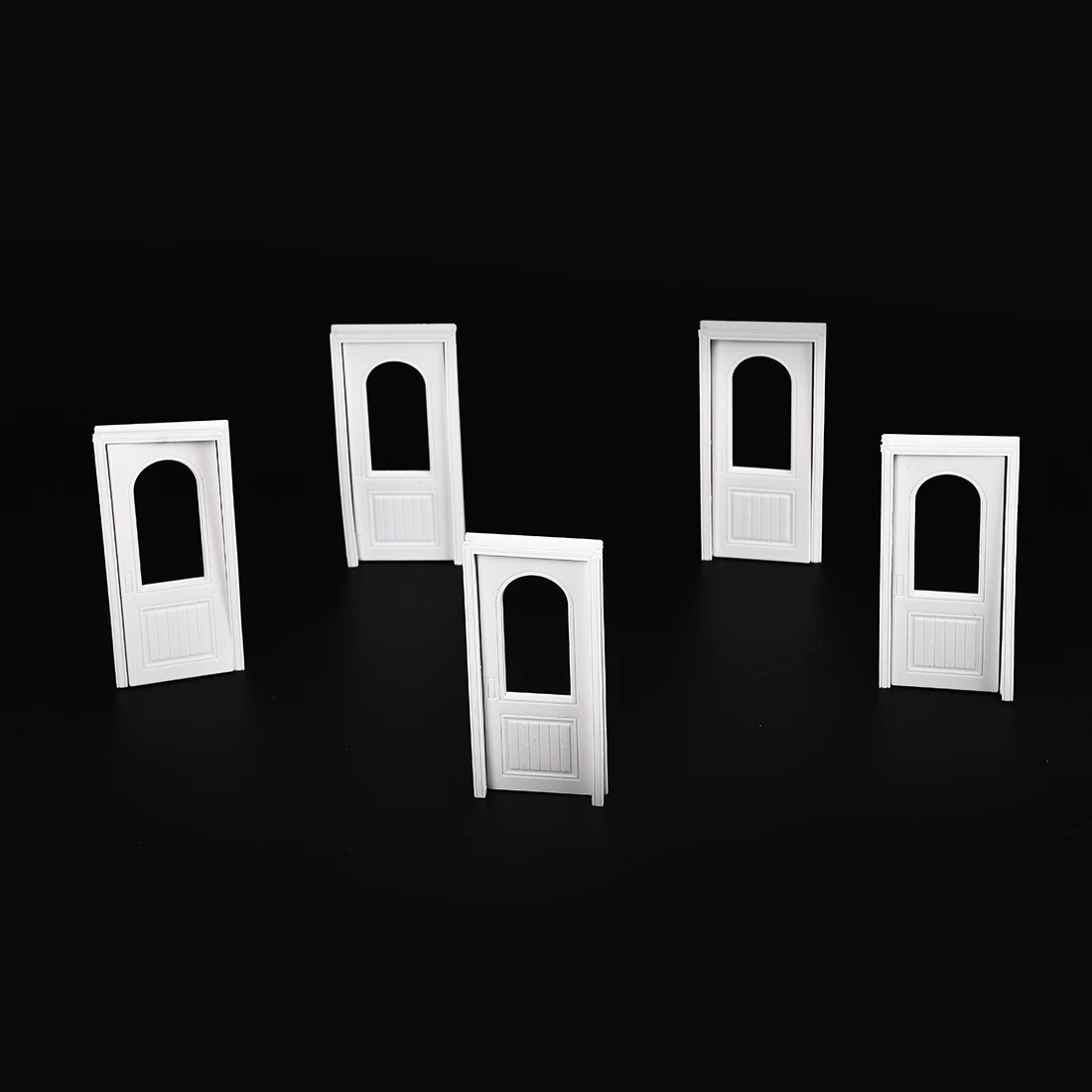 

Toy Model Door Doll house Miniature Decoration DIY Sand Table Accessories European Style White Durable