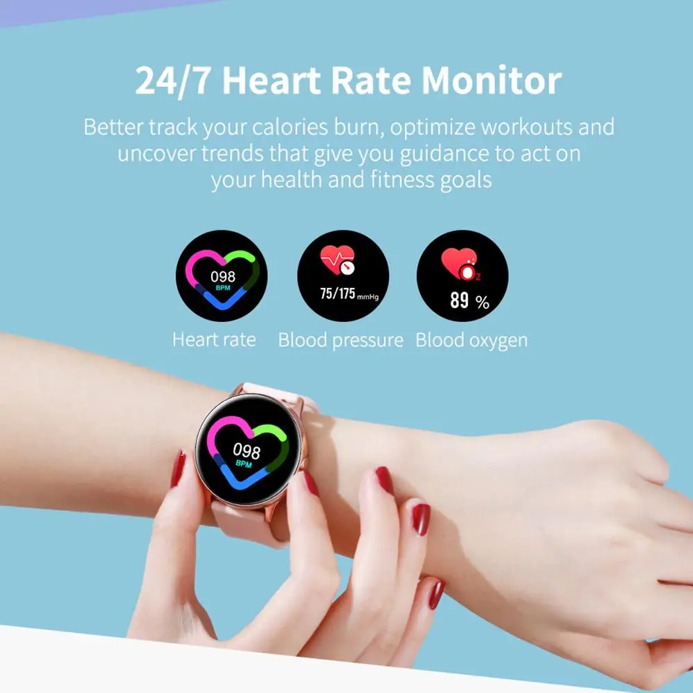 New Fitness Tracker Women Smart Watch Men Smartwatch IP68 Waterproof Bracelet Heart Rate Monitor Sport Wristband For Android IOS