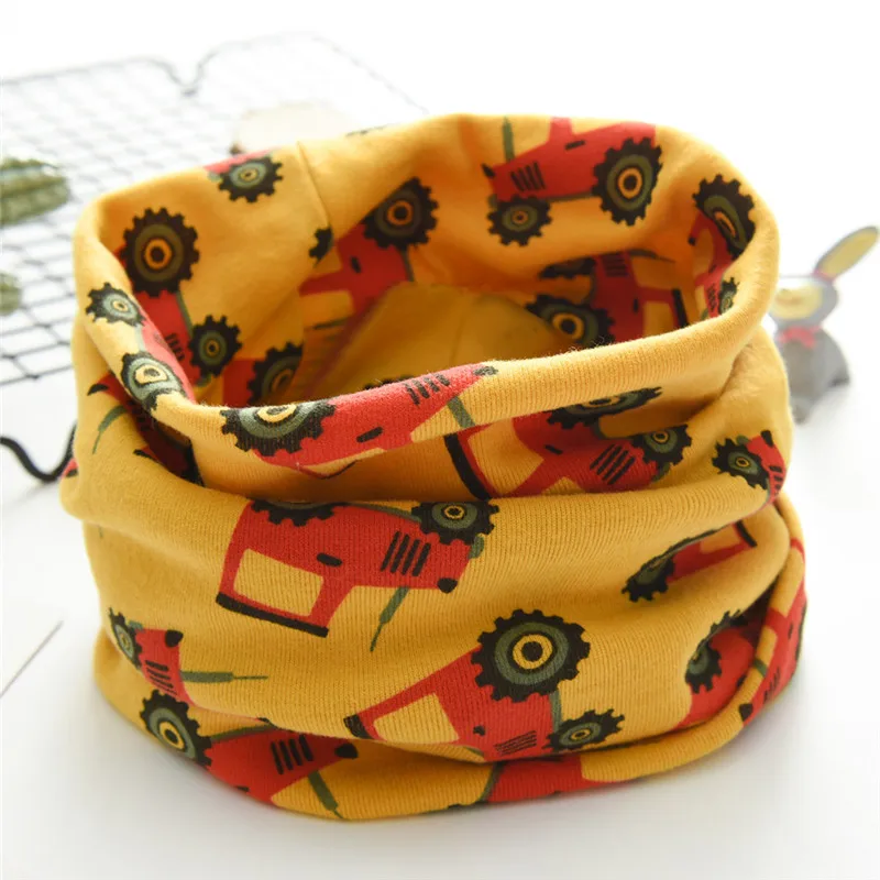 baby bibs New Autumn Winter Boys Girls Baby Tractors Scarf Cotton O Ring Neck Scarves baberos bebe impermeables #4N25 (9)