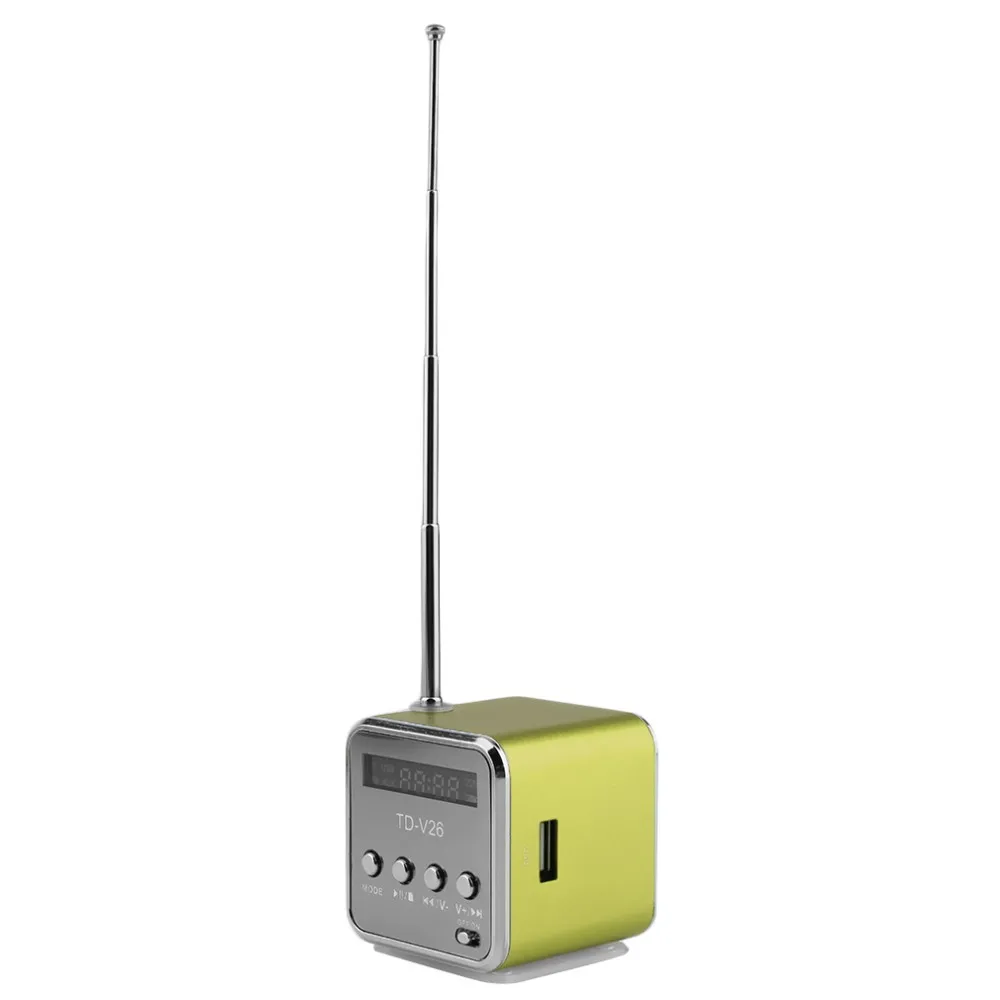 Портативный алюминиевый сплав микро USB мини стерео супер бас динамик Ubwoofer Musica MP3/4 FM радио приемник
