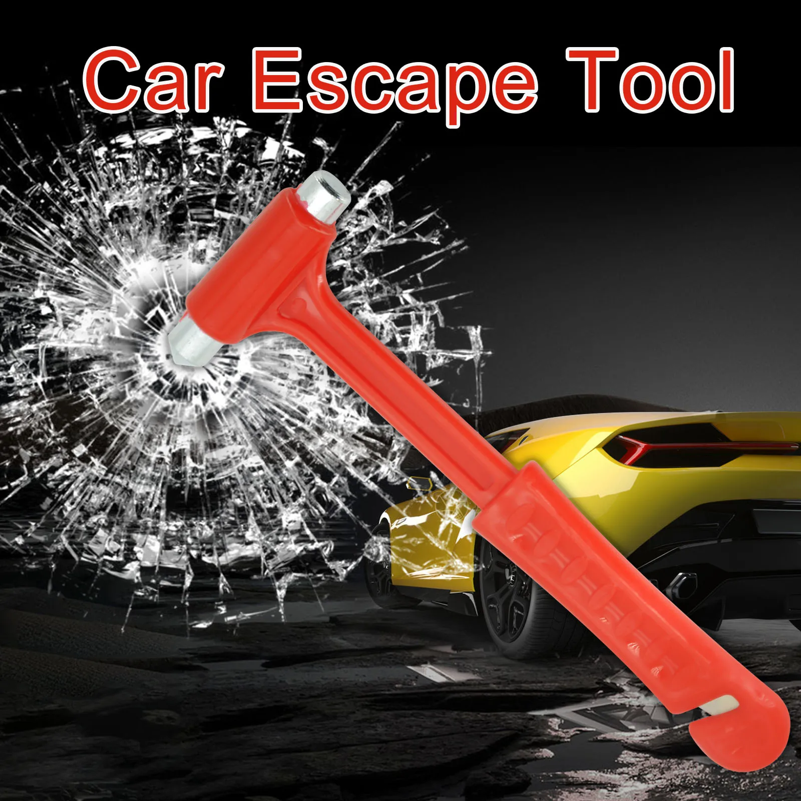 

Emergency Escape Tool Car Self-Help Safety Hammer Fire Window Breaker Knock Glass Artifact Rescue Seat Belt Cutter Life Saving