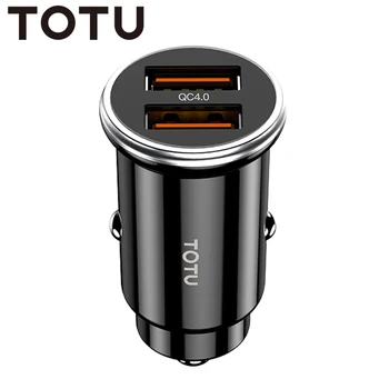 

TOTU Quick Charge Dual USB QC 4.0 Car Charger for iPhone Xiaomi Huawei Samsung Sony Mobile Phone Charger In Car