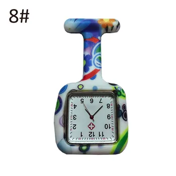 

Nurse Silicone Watches Square Dial Quartz Nurse Watch Brooch Doctor Hanging Watches FEA889