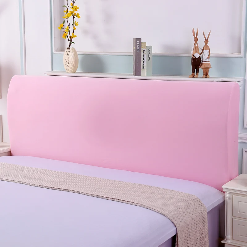 Эластичная Универсальная крышка для кровати, Европейский однотонный чехол для кровати, защита от пыли, простой мягкий чехол на спинку кровати