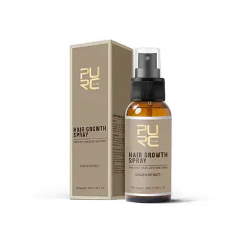 

PURC Hair Growth Spray Natural Ingredients Old Ginger Ginseng Pure Extract Prevent Hair Loss Herbal Hairs Care