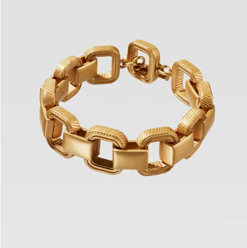 ZA Limited Edition Embossed Link Bracelet Bohemian Bracelet for Women Luxury Rose Gold Bracelet Bracelet Bangles Travel