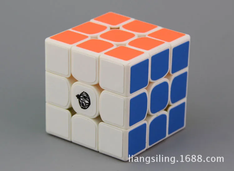 [Лук Фантом трехслойный Кубик Рубика Белый] 3X3X3 yangcong 56,5 Размер 3-заказ белый фон Кубик Рубика