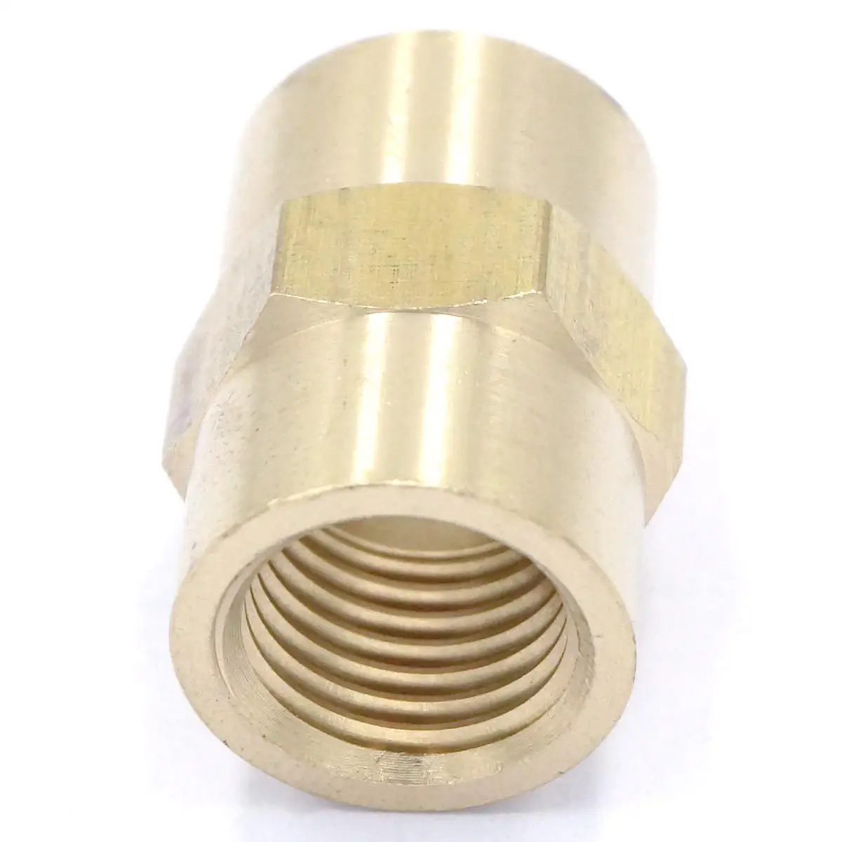 Xucus 1/4 BSPT x 1/4 NPT Female Hex Nipple Reducer Brass Pipe Fitting Connector Adapter Water Gas Fuel Max Pressure 229 PSI Xucus 1/4 BSPT x 1/4 NPT Female Hex Nipple Reducer Brass Pipe Fitting Connector Adapter Water Gas Fuel Max Pressure 229 PSI