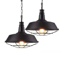 Lampe suspendue au plafond en fer style Loft américain, design industriel Vintage, luminaire décoratif d'intérieur, idéal pour une salle à manger, un Bar ou un café