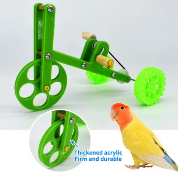 

1PC Funny Parrot Toy Bike Bird Training Supplies Birds Training Plaything Parrot Training Props Interesting Parrot Toy for Parro